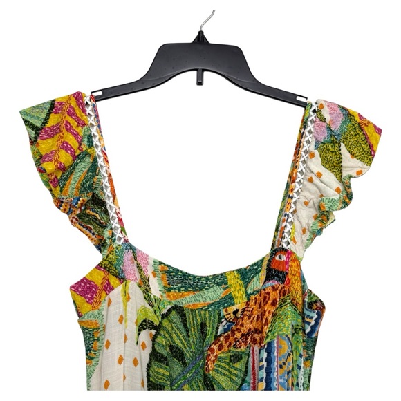 FARM Rio Brazil Tropical Farm Freshness Cropped Maxi Dress, US Size L 🇧🇷 - Picture 5 of 13